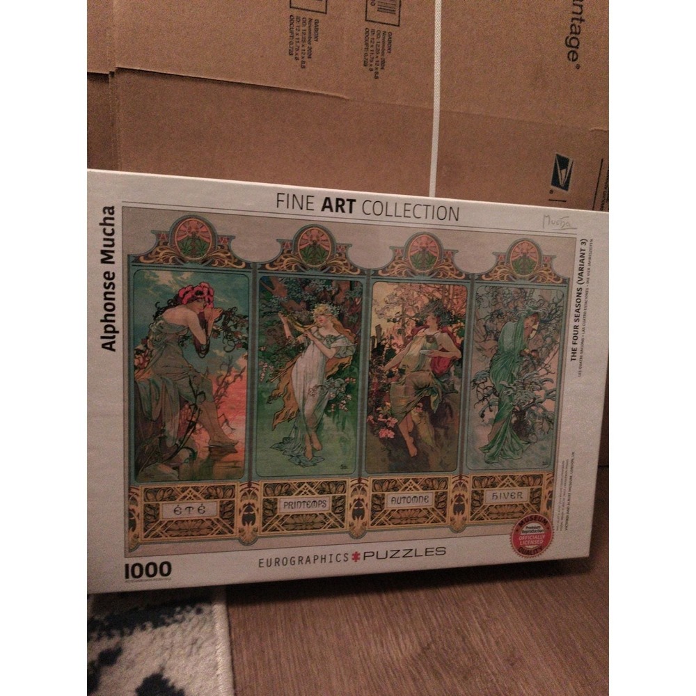 The Four Seasons by Alphonse Mucha 1000-Piece Puzzle Fine Art Eurographics New